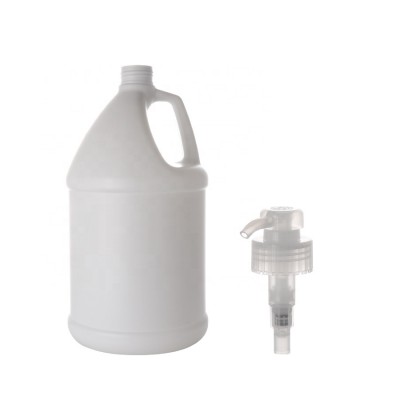 good quantity HDPE 1 Gallon  Plastic white Big Bottle with lotion pump