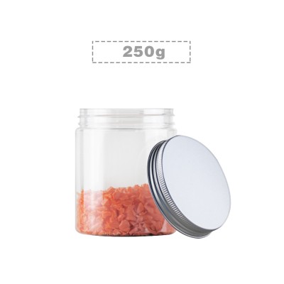 50G to 200G Transparent Color Plastic Jar Screw Lid