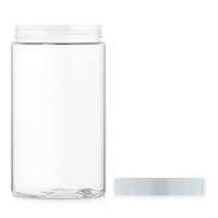 Hot sale plastic packaging round big capacity 500g plastic cosmetic jars with lid